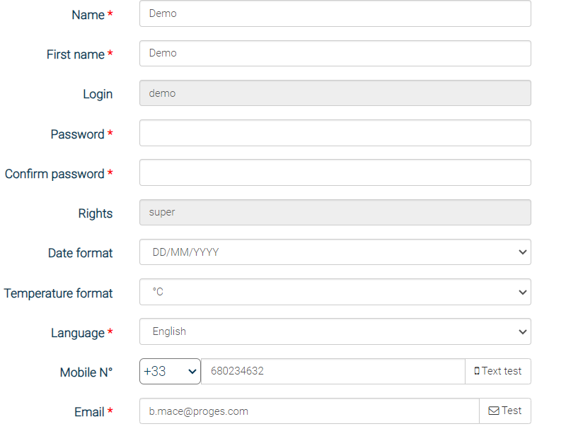 how to add a user in thermotrack webserve