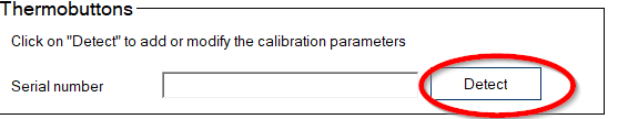 Detect a Button for calibration